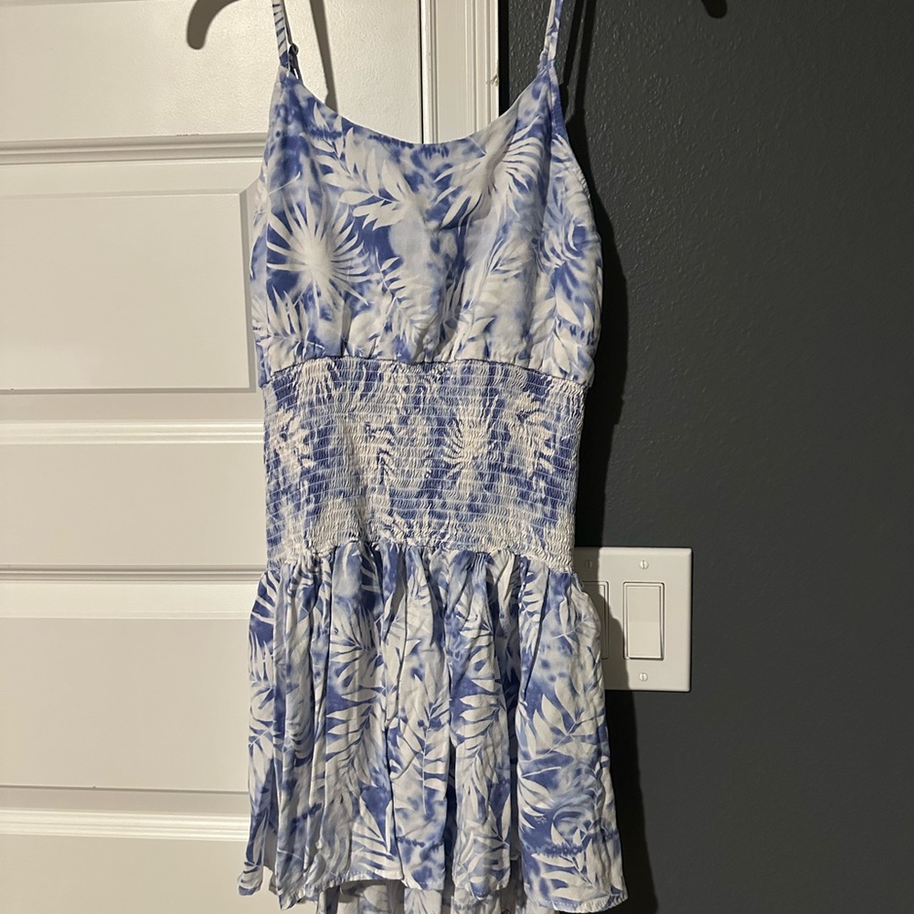 Ocean Drive Blue and White Textured Dress